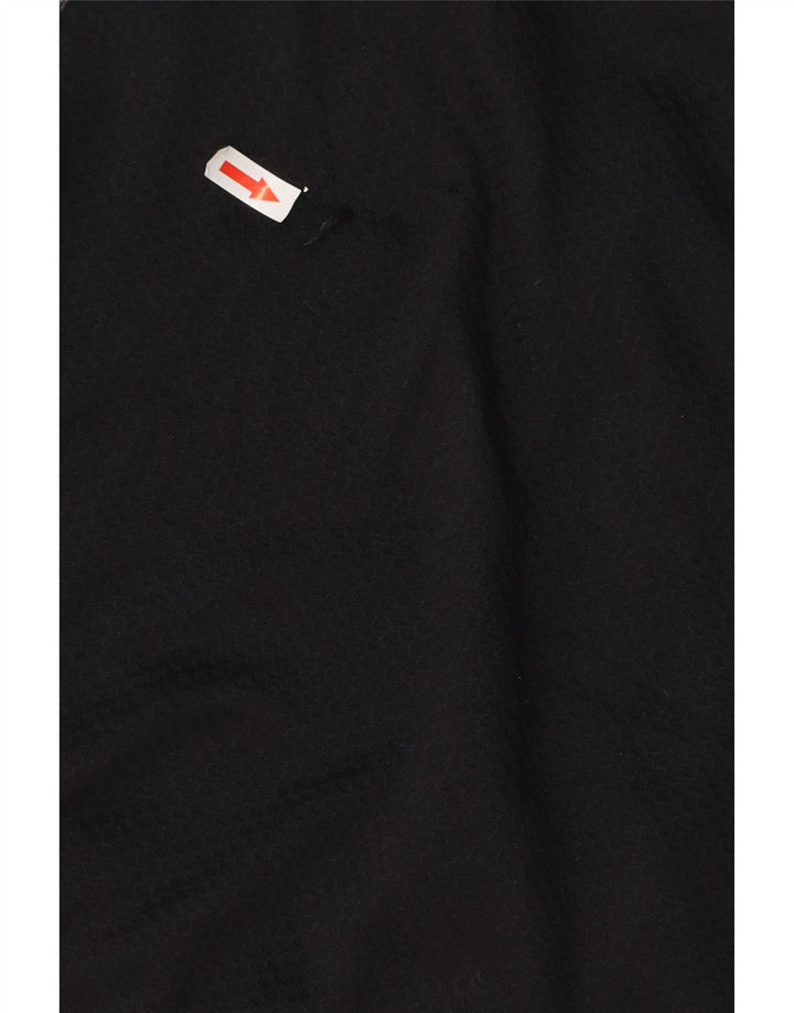 FILA Mens Tracksuit Top Jacket Large Black Colourblock Polyester