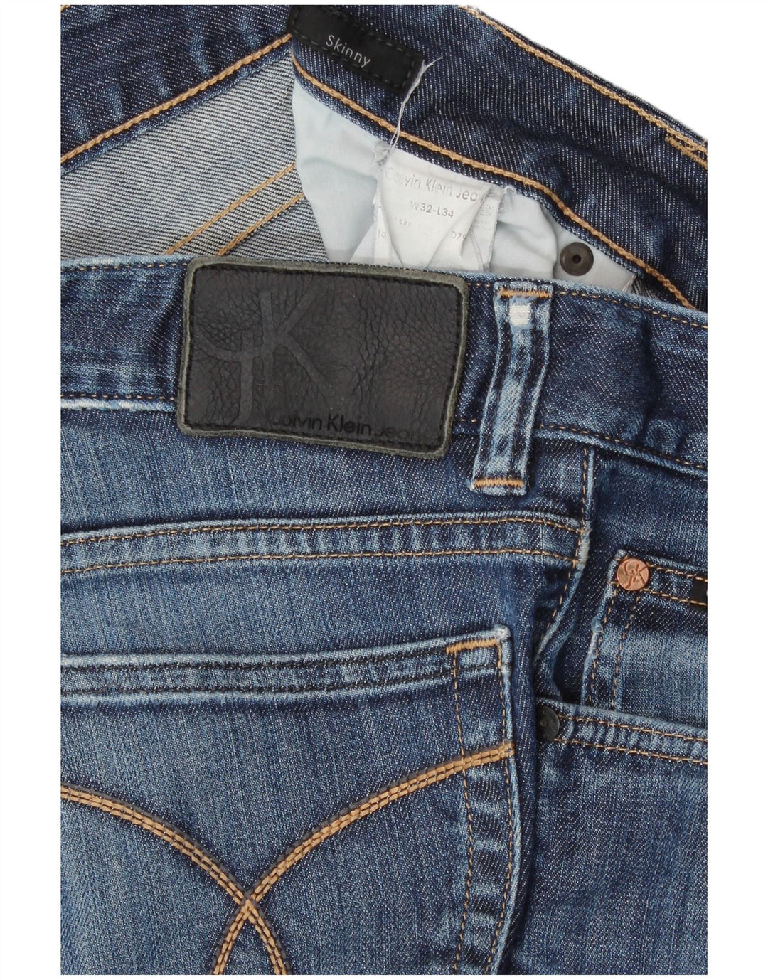 Calvin Klein Mens Skinny Jeans W32 L30 Blue