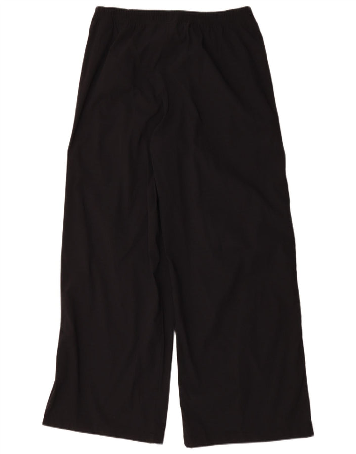 Under Armour Mens Wide Leg Tracksuit Trousers Medium Black Nylon