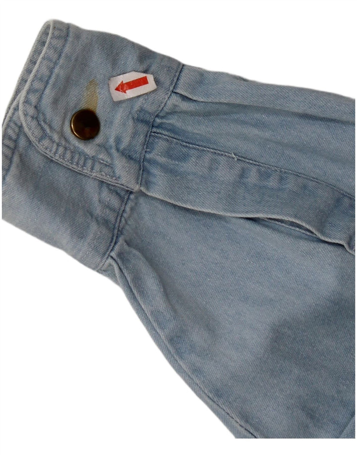 FIELDWORK Mens Classics Denim Shirt Medium Blue Cotton