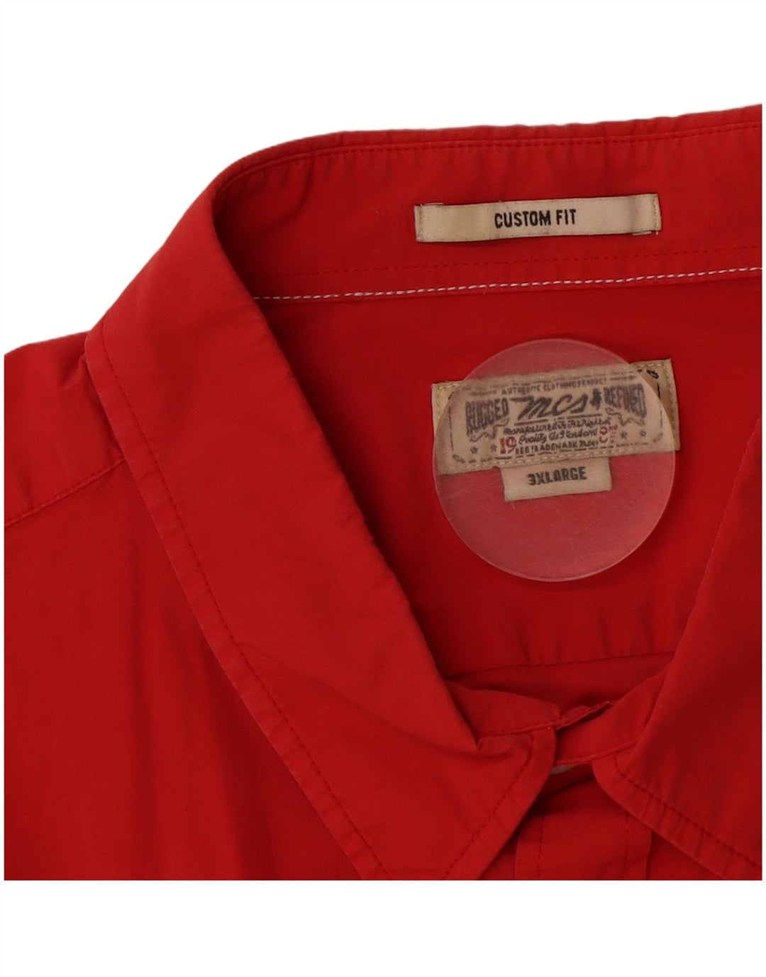 MARLBORO CLASSICS Mens Custom Fit Shirt 3XL Red Cotton