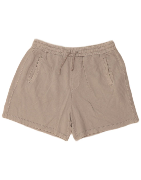 Zara Mens Sport Shorts Large  Grey Cotton