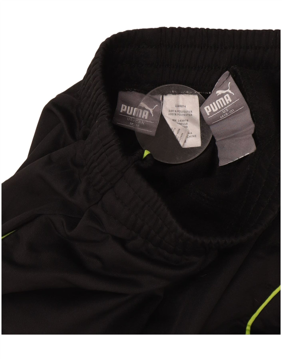 PUMA Boys Tracksuit Trousers 8-9 Years Medium Black Polyester