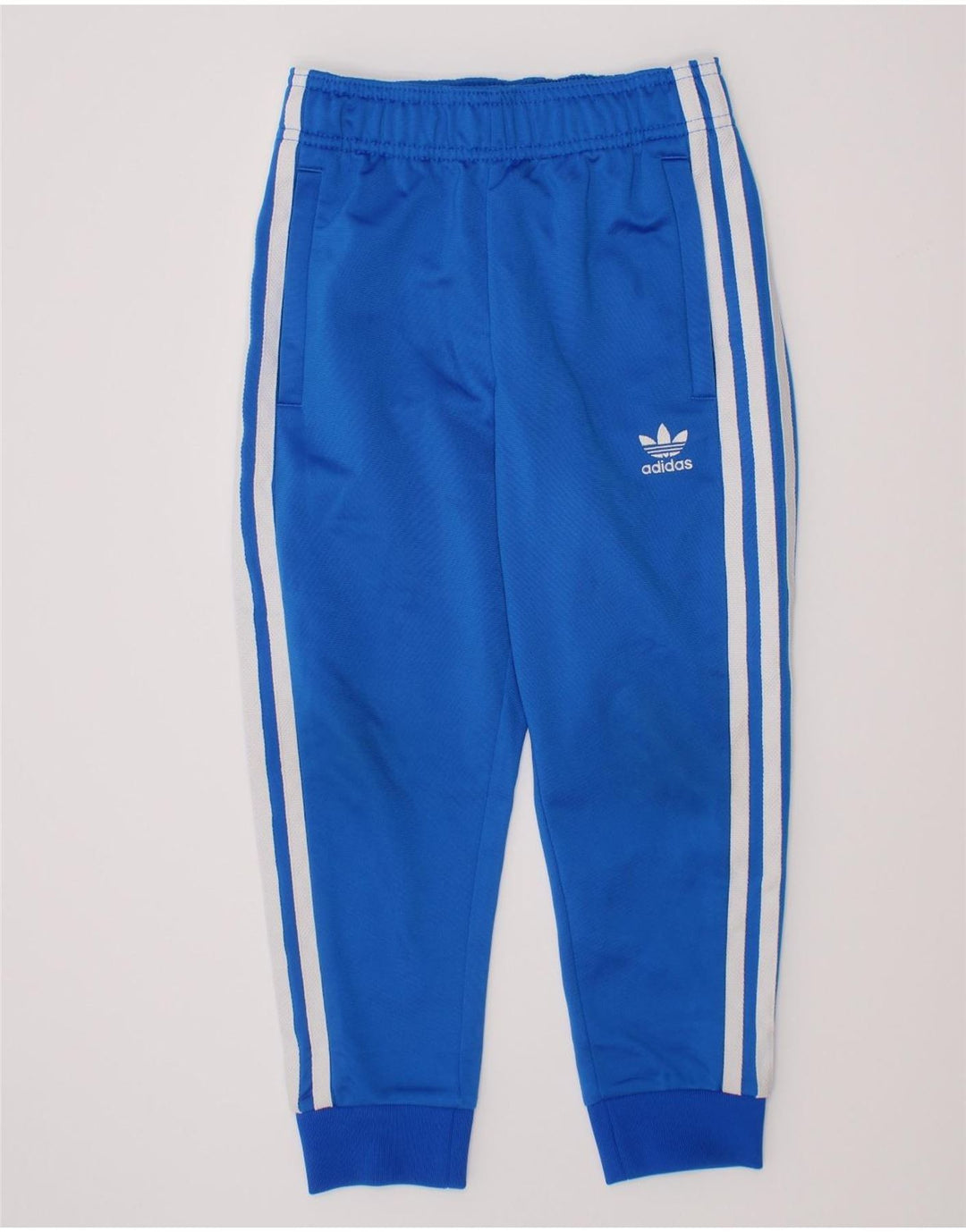 Adidas Boys Joggers Tracksuit Trousers 5-6 Years  Blue Polyester