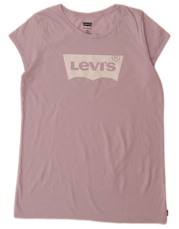 LEVI'S Girls Graphic T-Shirt Top 15-16 Years Purple