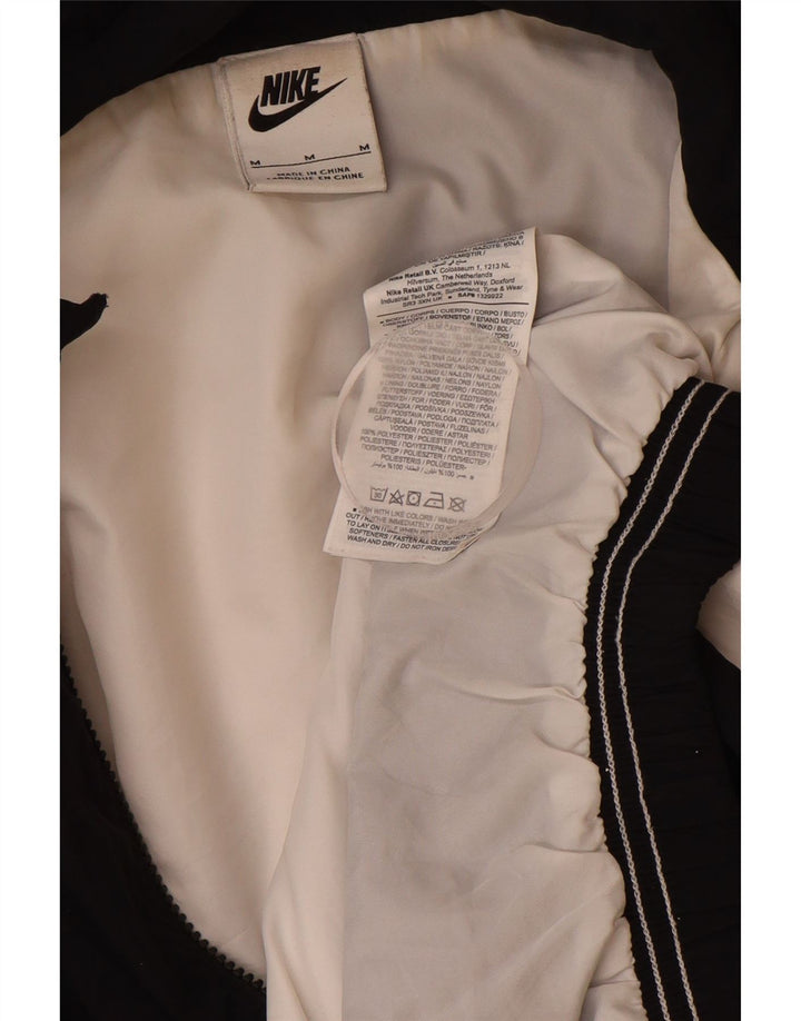 NIKE Mens Loose Fit Graphic Tracksuit Top Jacket Medium Black Colourblock