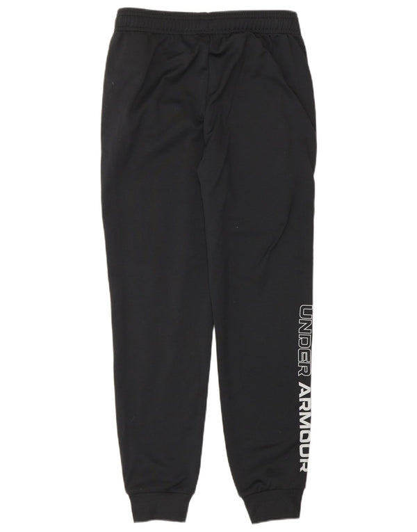UNDER ARMOUR Boys Tracksuit Trousers Joggers 9-10 Years Medium  Black