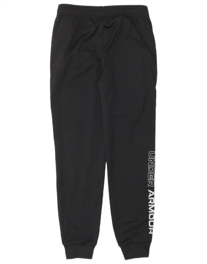 UNDER ARMOUR Boys Tracksuit Trousers Joggers 9-10 Years Medium  Black