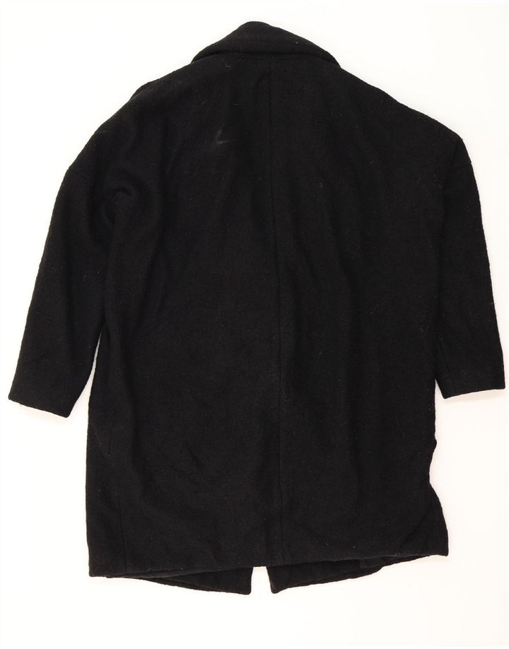 ALL SAINTS Womens Oversized Overcoat UK 10 Small Black Wool Vintage All Saints and Second-Hand All Saints from Messina Hembry 