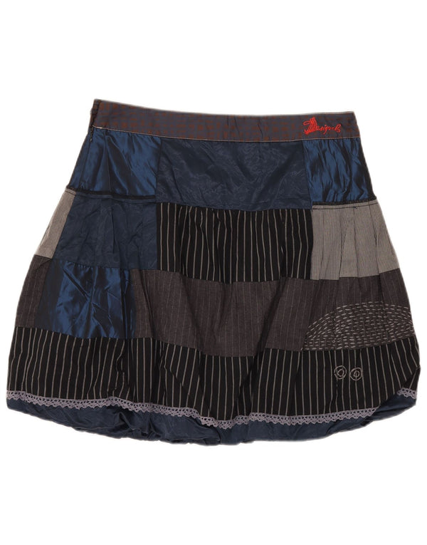 DESIGUAL Womens Bubble Skirt EU 40 Medium W32  Multicoloured Patchwork