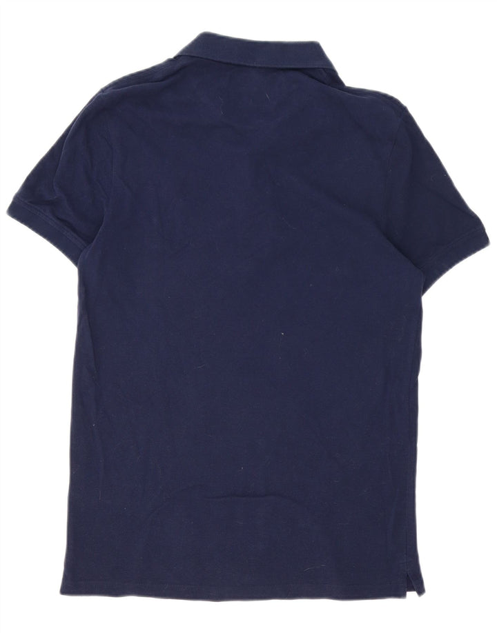 Lyle & Scott Mens Polo Shirt Small Navy Blue Cotton