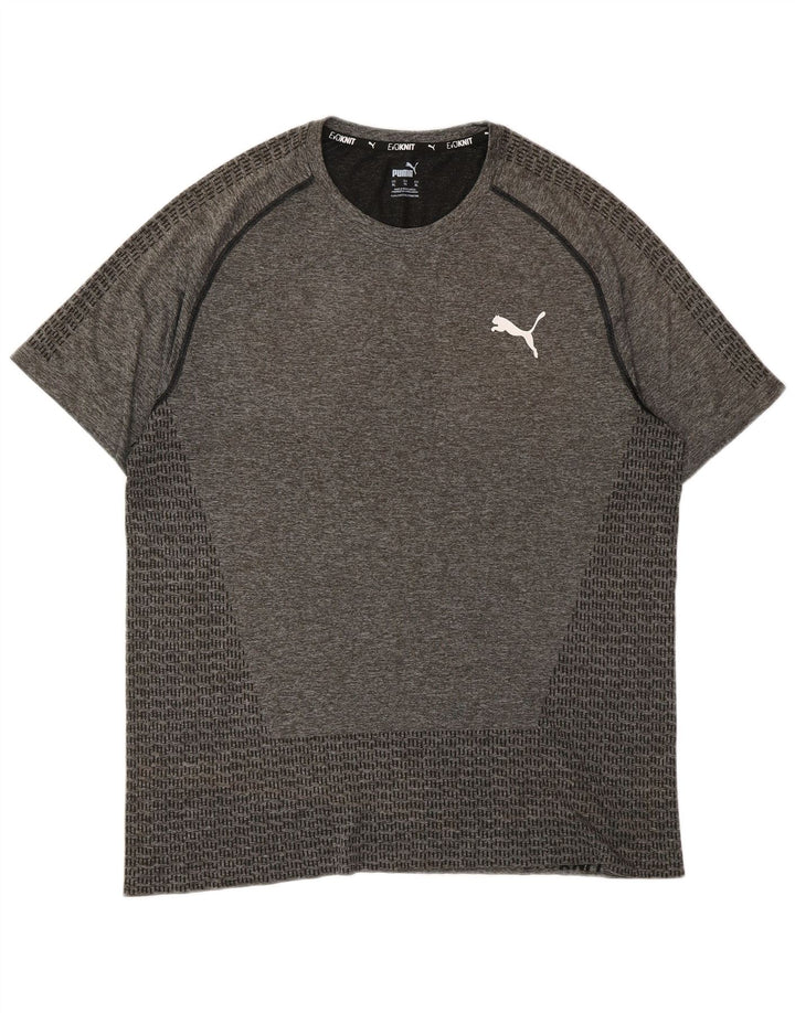 PUMA Mens T-Shirt Top XL Grey Flecked