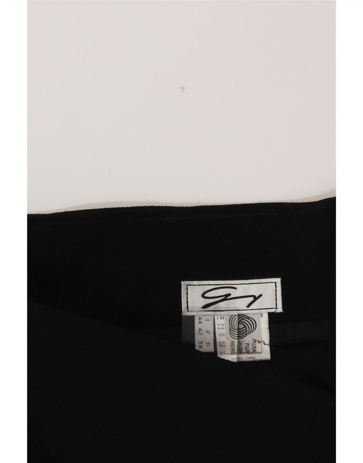 GENNY Womens Pencil Skirt IT 44 Medium W30  Black New Wool Vintage Genny and Second-Hand Genny from Messina Hembry 