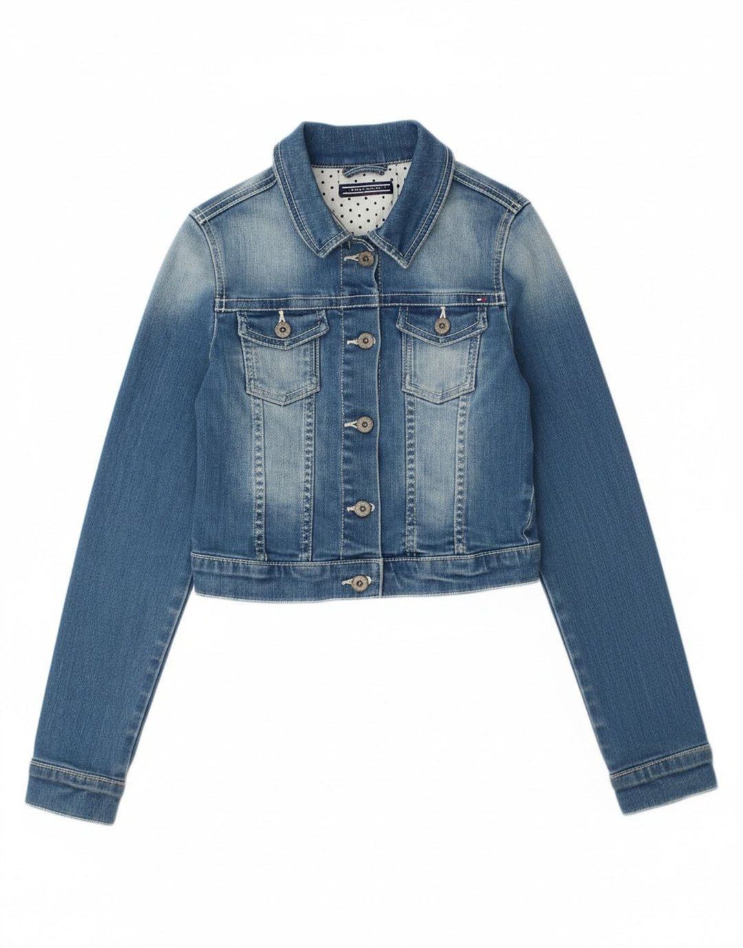 TOMMY HILFIGER Girls Denim Jacket 3-4 Years Blue
