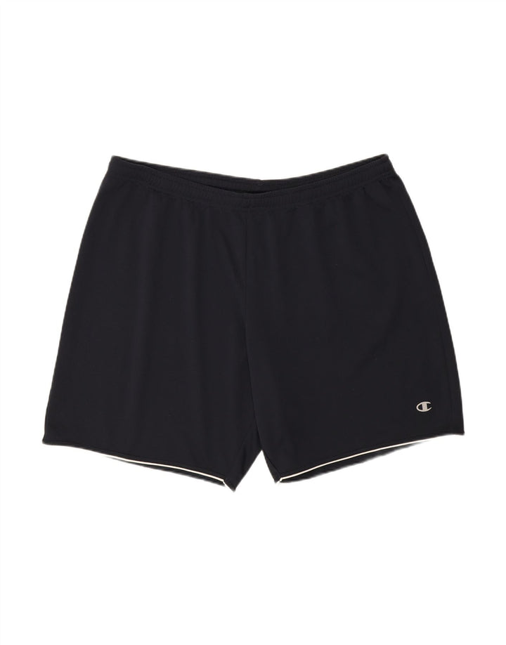 CHAMPION Mens Sport Shorts 2XL  Navy Blue Polyester
