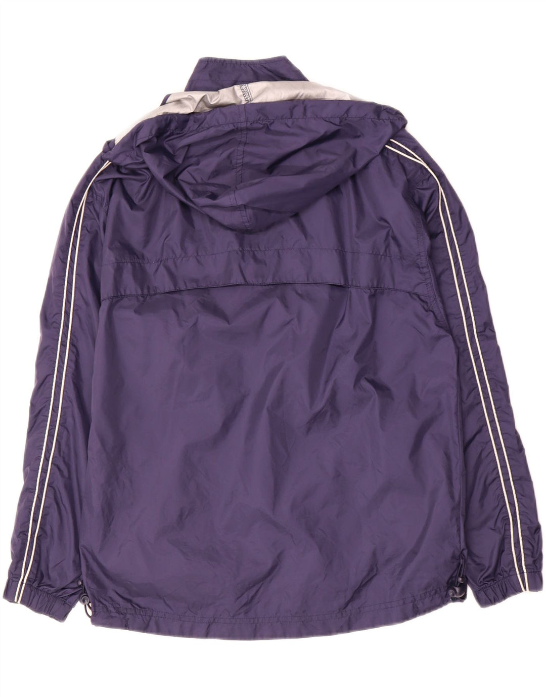 Umbro Boys Pullover Hooded Rain Jacket 12-13 Years XL Navy Blue Nylon