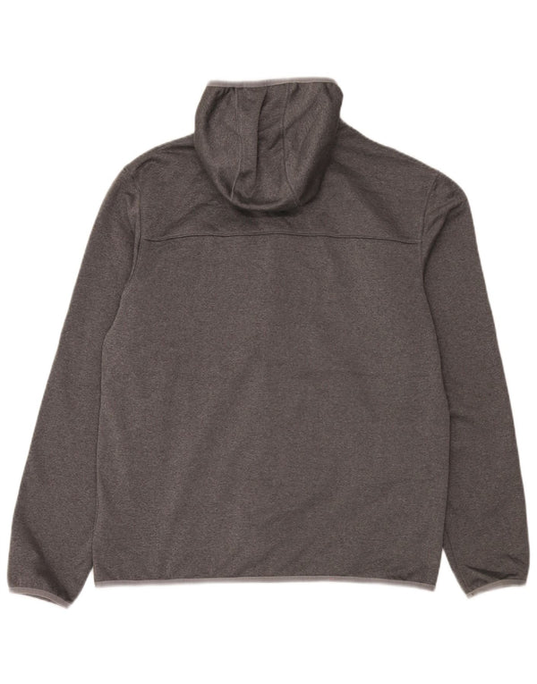The North Face Mens Zip Hoodie Sweater Large Grey Polyester