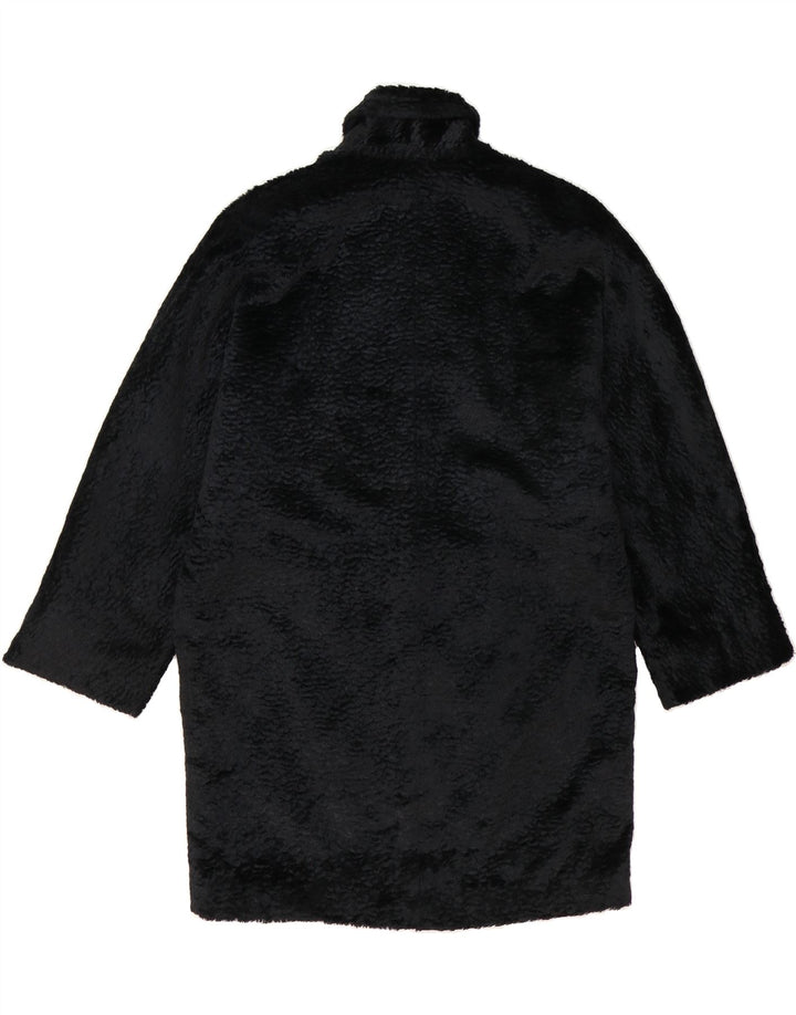 MASKA Womens Overcoat IT 44 Medium Black Viscose Vintage Maska and Second-Hand Maska from Messina Hembry 