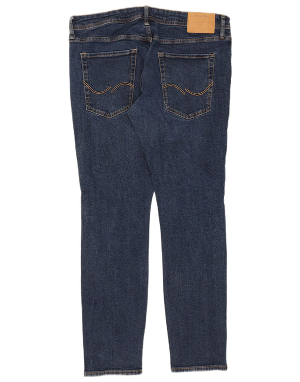 Jack & Jones Mens Liam Skinny Jeans W38 L32 Blue Cotton