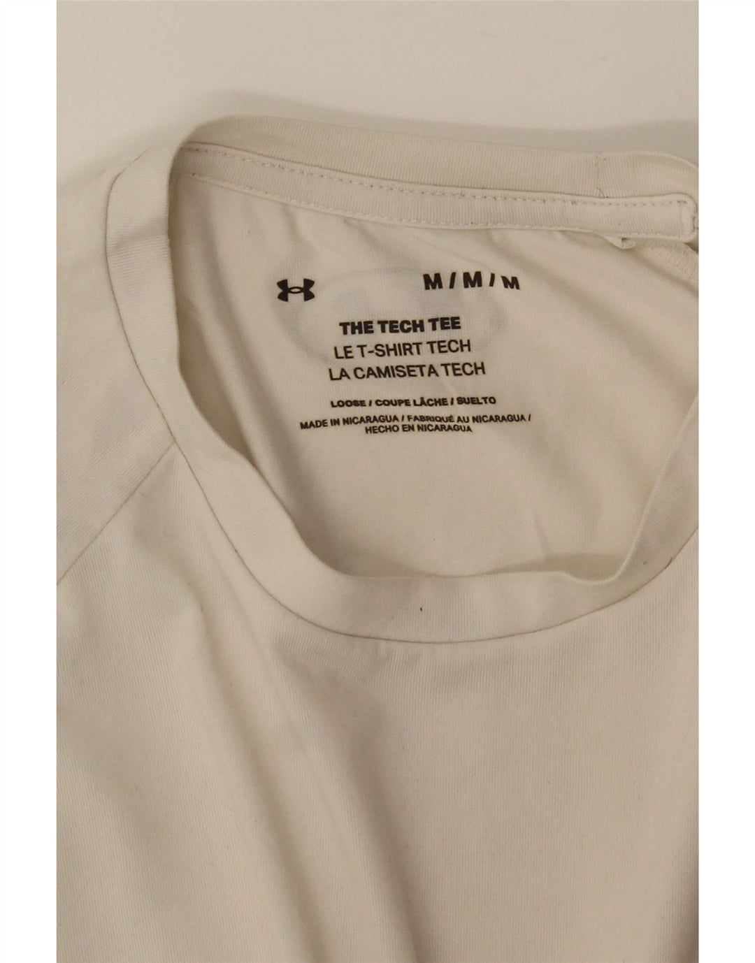 Under Armour Mens T-Shirt Top Medium White