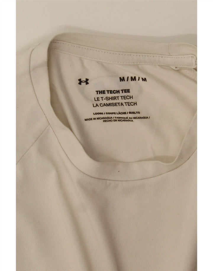 Under Armour Mens T-Shirt Top Medium White