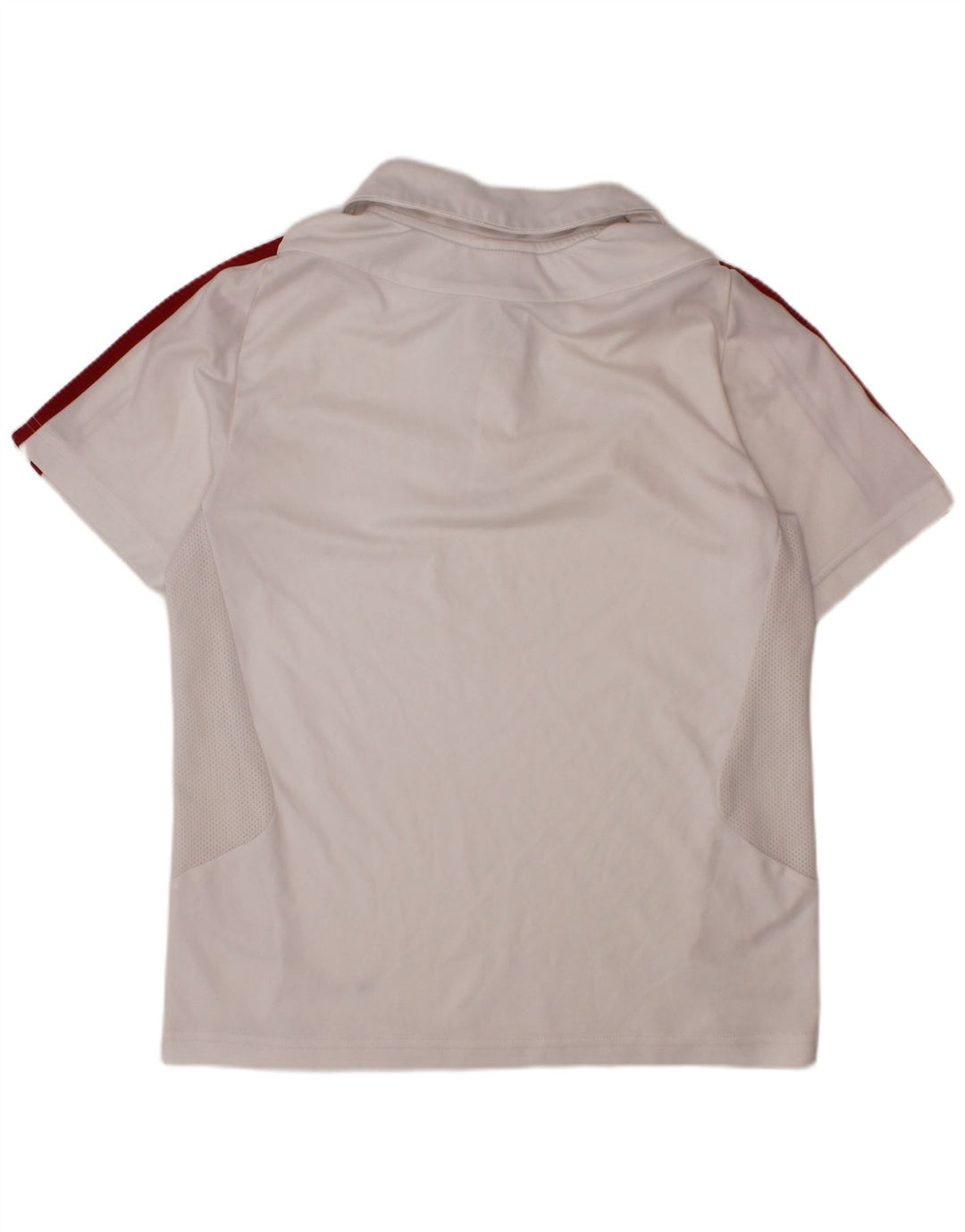 ADIDAS Boys Climacool Polo Shirt 9-10 Years White Polyester