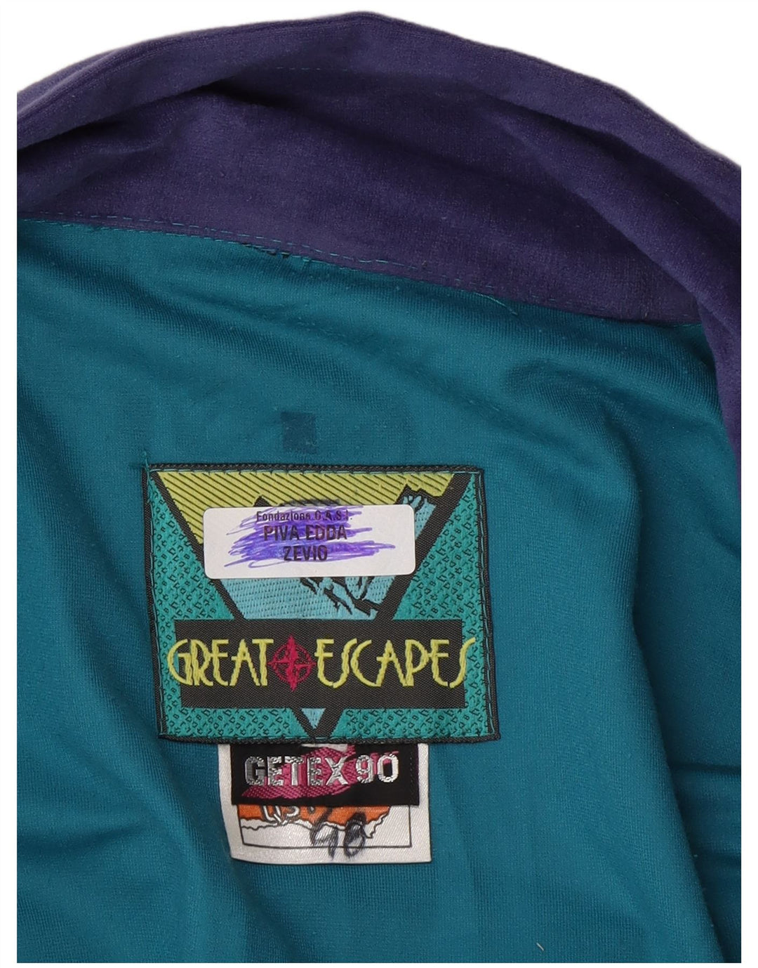 Great Escapes Mens Tracksuit Top Jacket IT 48 Medium Blue Colourblock