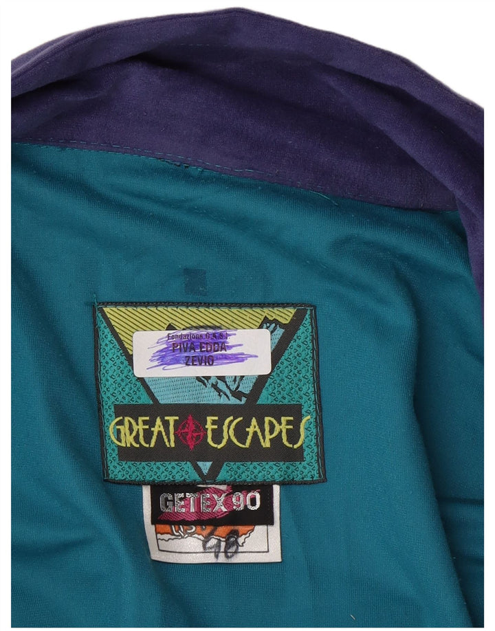 Great Escapes Mens Tracksuit Top Jacket IT 48 Medium Blue Colourblock