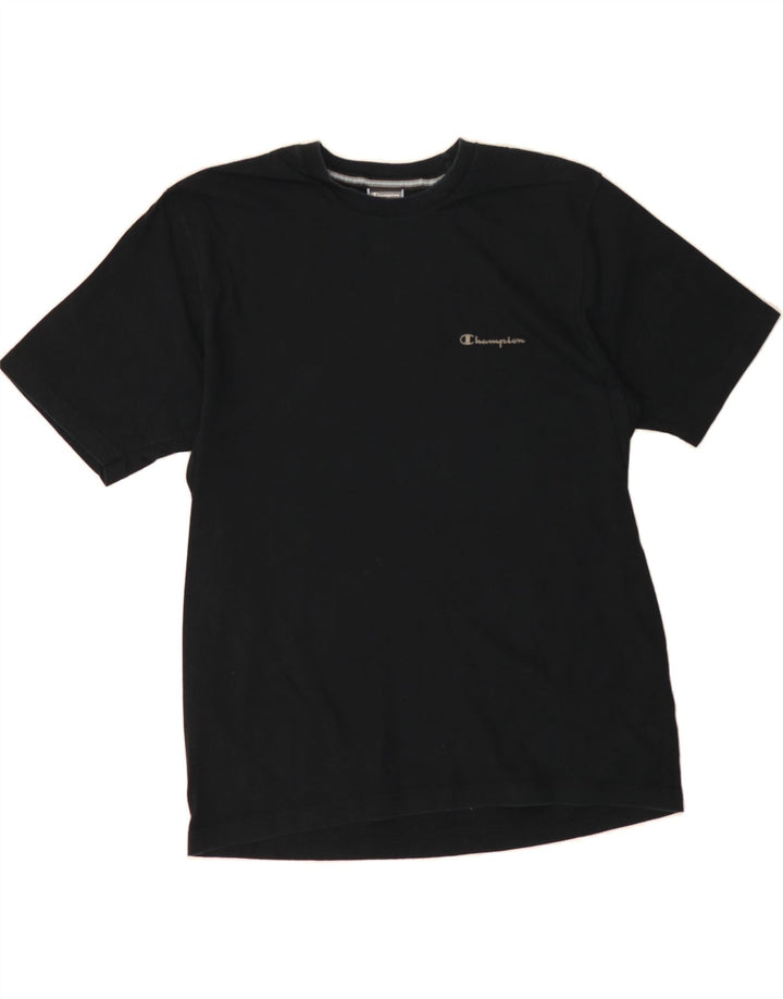 CHAMPION Mens T-Shirt Top Large Black Cotton Vintage Champion and Second-Hand Champion from Messina Hembry 