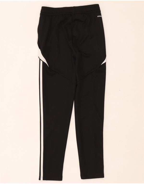 Adidas Boys Aeroready Tracksuit Trousers 11-12 Years Black Colourblock