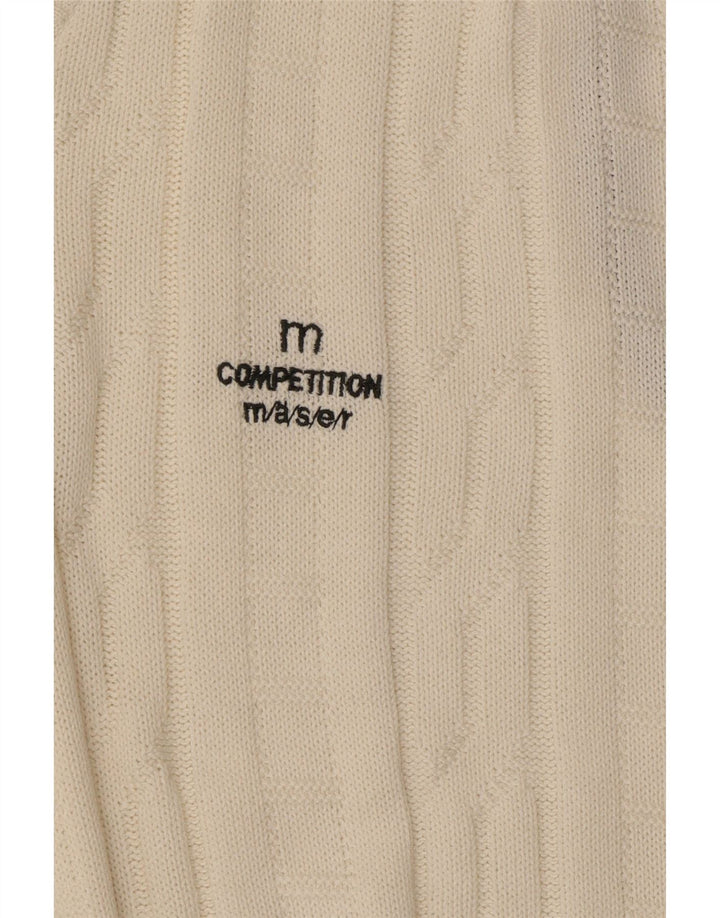 VINTAGE Mens Vest Tank Top XL White