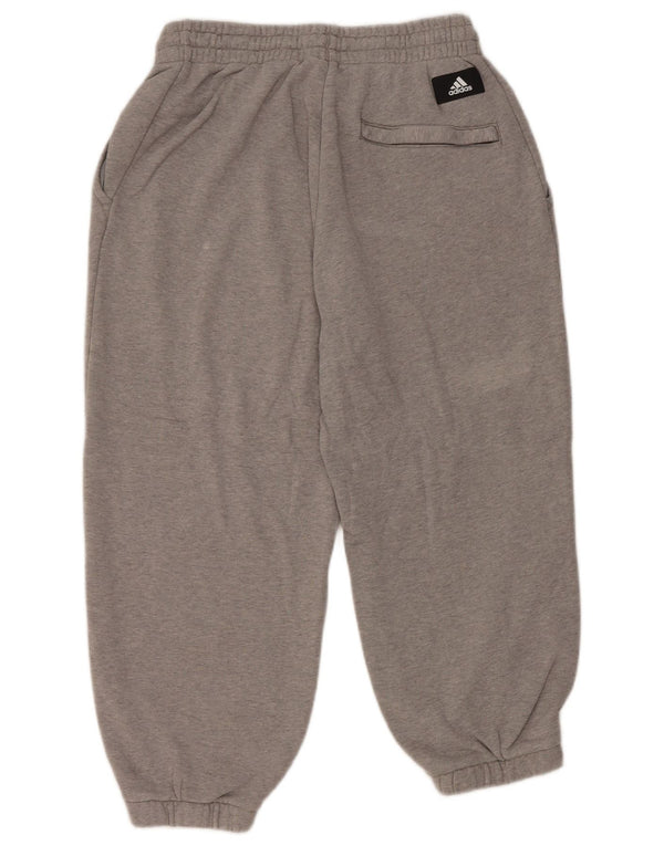 Adidas Womens Capri Loose Fit Tracksuit Trousers Joggers UK 14 Large Grey