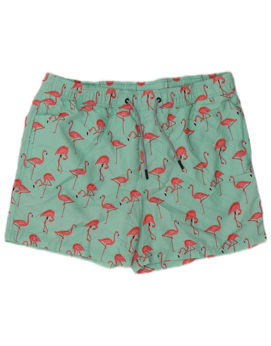 Jack & Jones Mens Flamingo Swimming Shorts Medium  Green Polyester