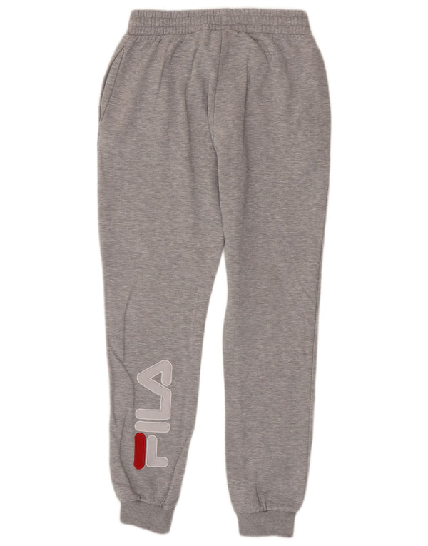 Fila Mens Graphic Tracksuit Trousers Joggers Small Grey