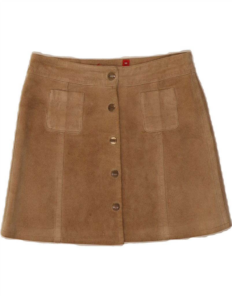 FISHBONE Womens Suede Mini Skirt Medium W28  Brown Vintage Fishbone and Second-Hand Fishbone from Messina Hembry 