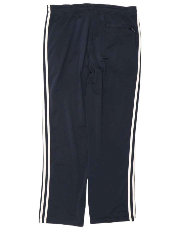 Adidas Mens Tracksuit Trousers Small Navy Blue Polyester