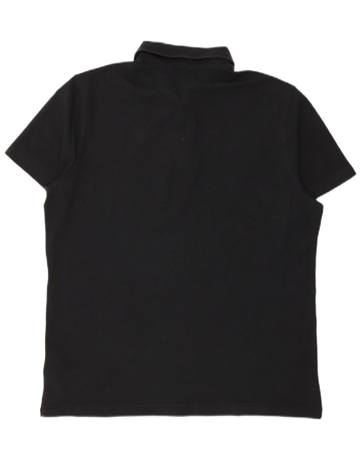 K-WAY Mens Polo Shirt XL Black Cotton
