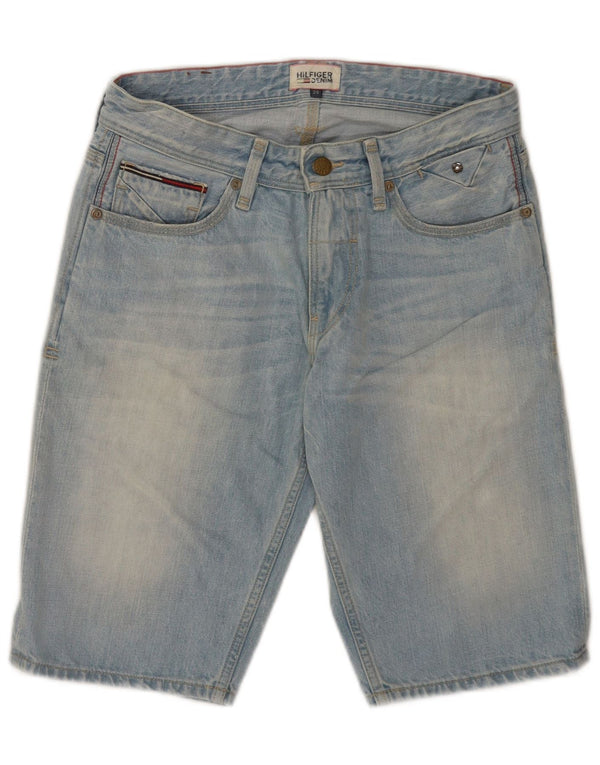 Tommy Hilfiger Mens Regular Denim Shorts W29 Medium Blue Cotton