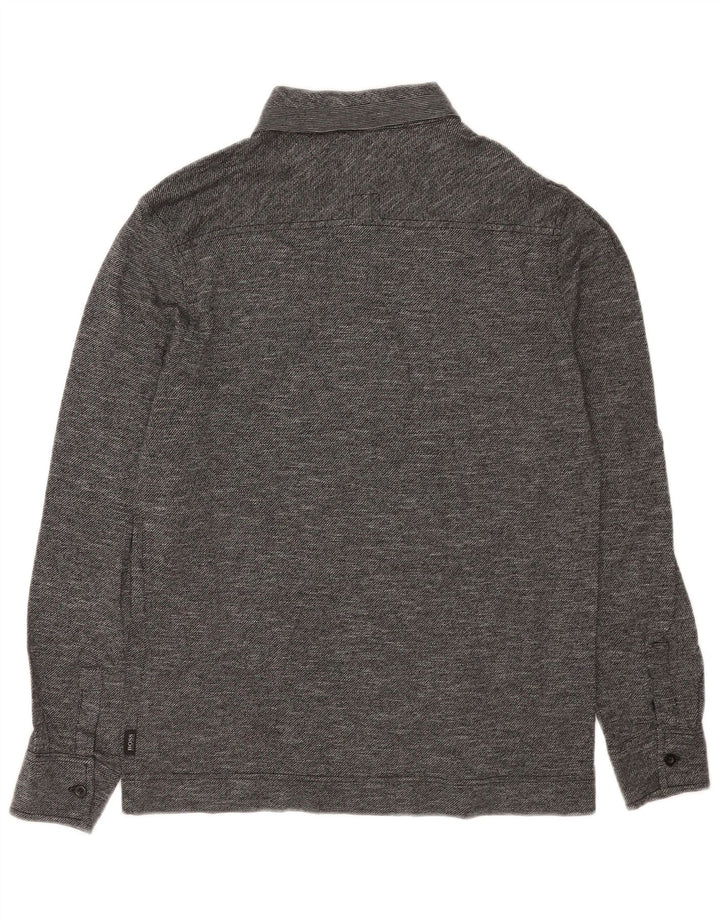 Hugo Boss Mens Regular Fit Rugby Polo Shirt Medium Grey Flecked