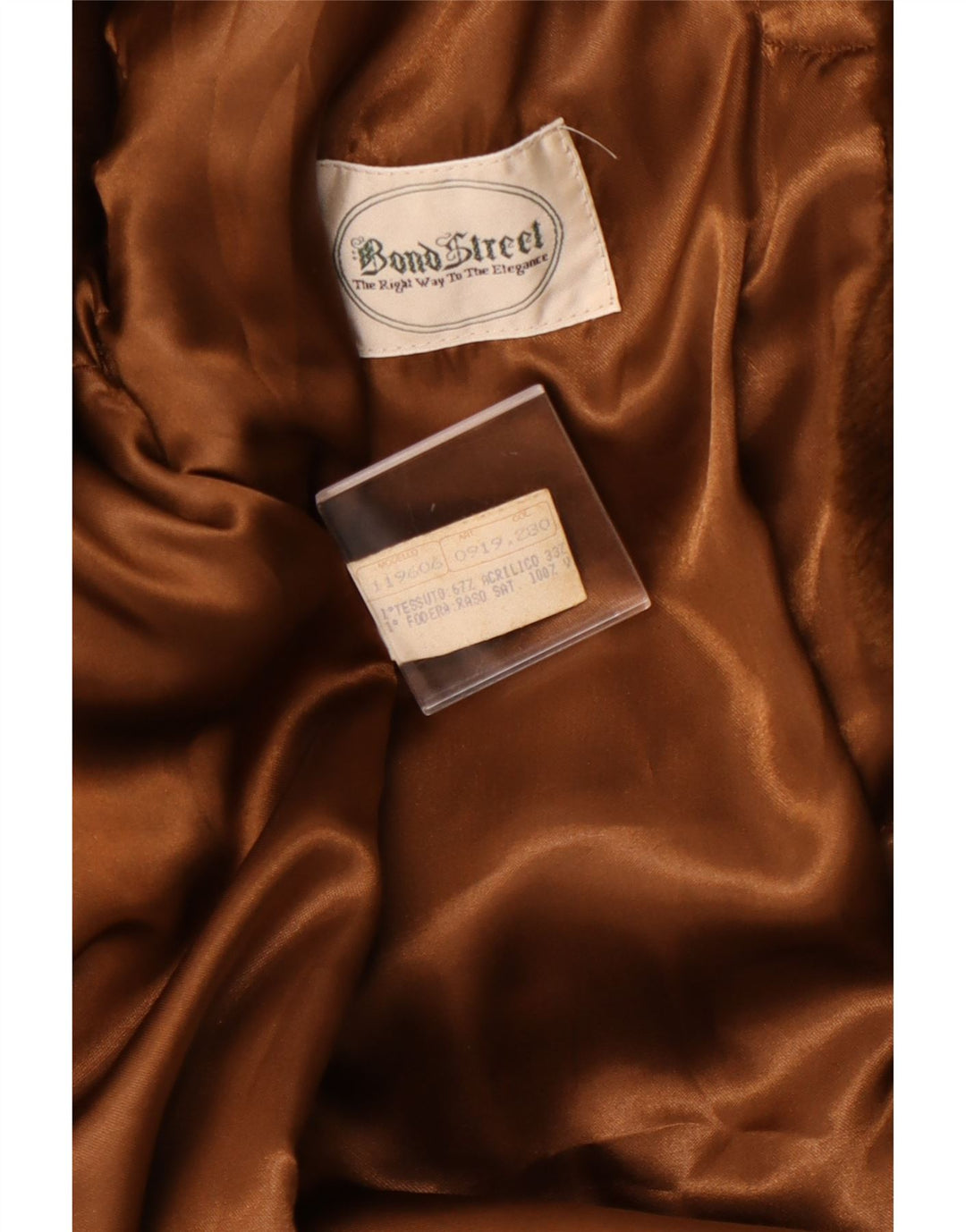 BOND STREET Womens Hooded Faux Fur Overcoat IT 44 Medium Brown Acrylic