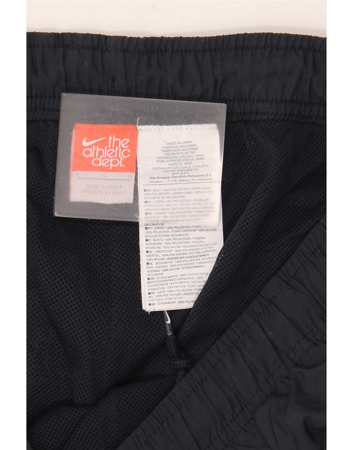 Nike Mens Tracksuit Trousers Large  Black Polyester