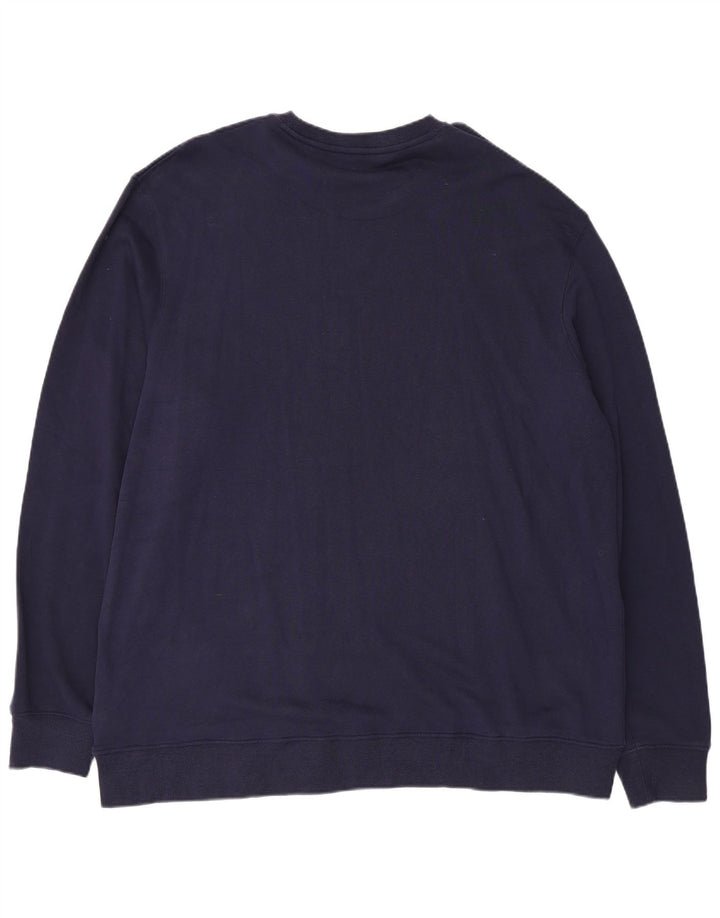 Wrangler Mens Sweatshirt Jumper 2XL Navy Blue Cotton