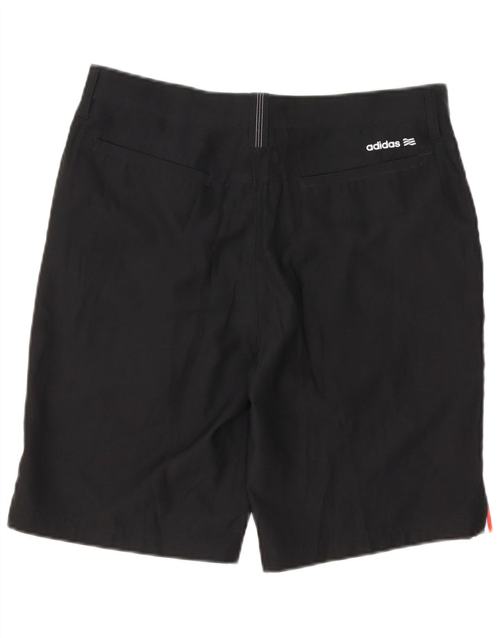 ADIDAS Mens Chino Shorts Medium W32  Black Cotton