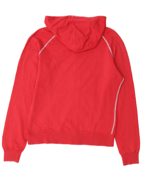 Champion Womens Heritage Fit Graphic Zip Hoodie Sweater UK 16 Large Red