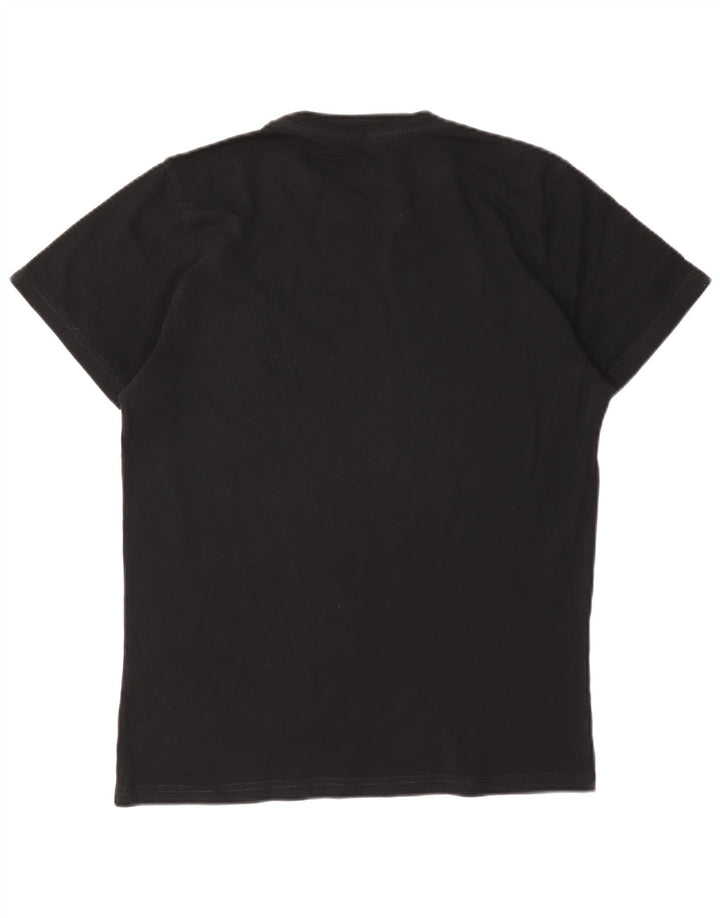 Diesel Mens Graphic T-Shirt Top Small Black