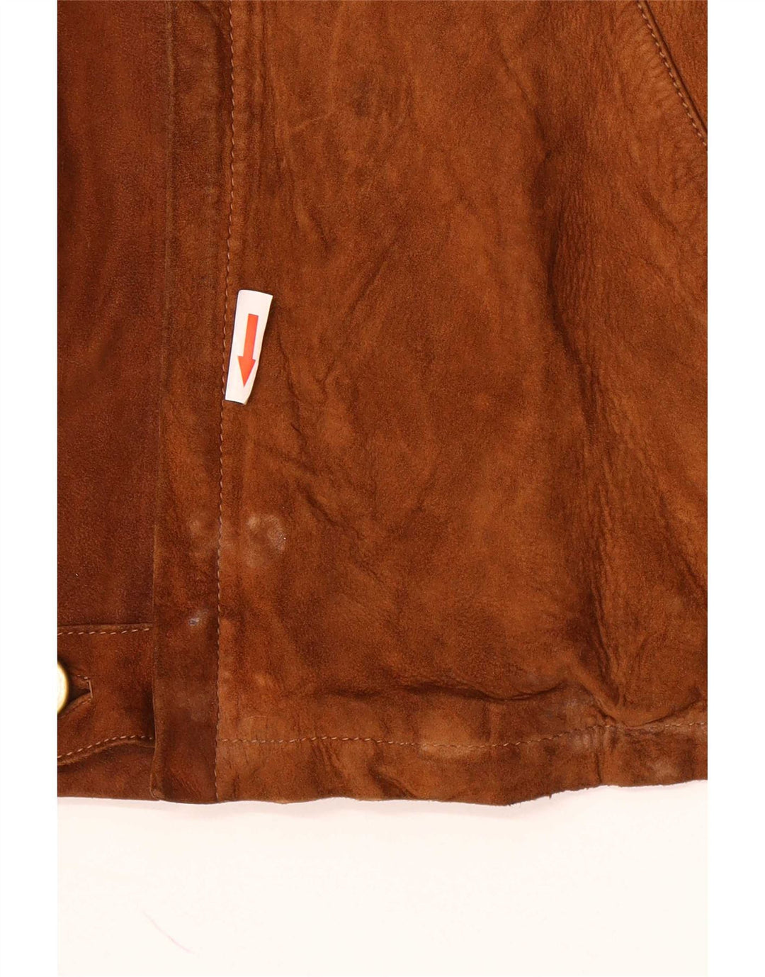 Vintage Mens Suede Jacket UK 38 Medium Brown