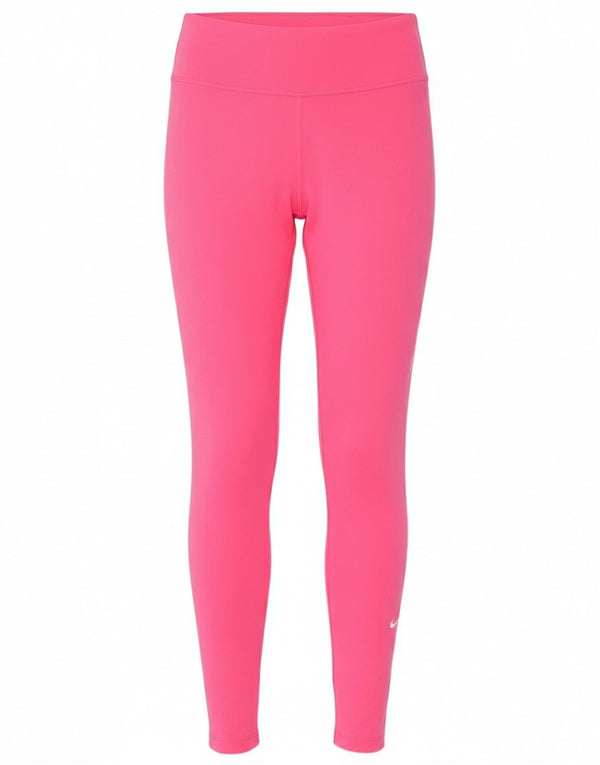 Nike Womens Dri Fit Leggings UK 10 Small  Pink Polyester