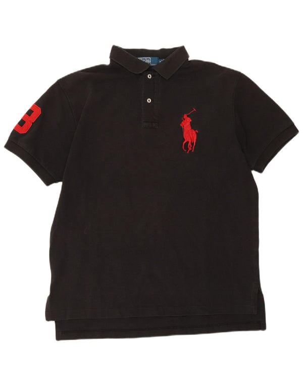 Polo Ralph Lauren Mens Graphic Shirt Medium Black Cotton