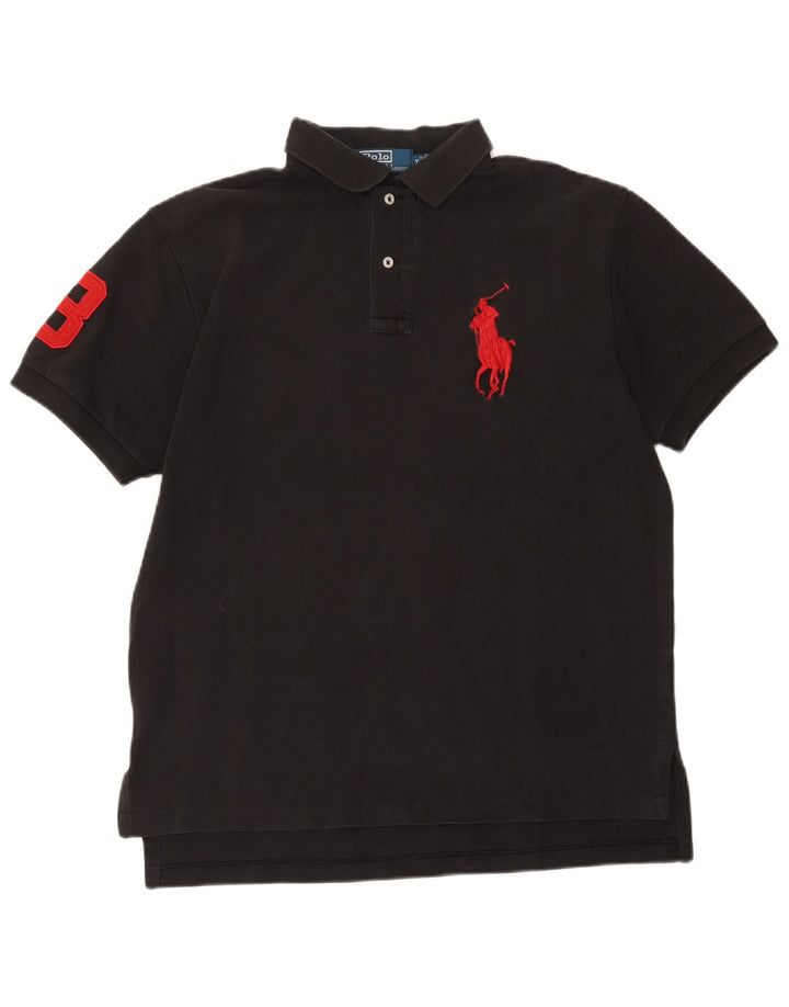 Polo Ralph Lauren Mens Graphic Shirt Medium Black Cotton