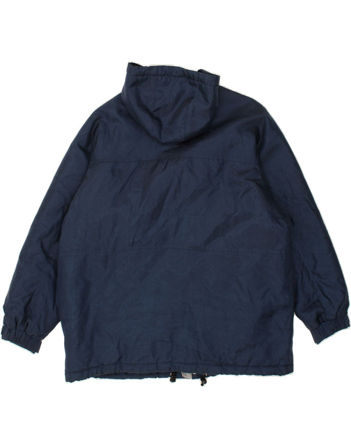 INVICTA Boys Hooded Windbreaker Jacket 13-14 Years Navy Blue Polyamide Vintage Invicta and Second-Hand Invicta from Messina Hembry 
